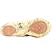 MSMAX Ballet Shoes for Girls Toddler Boys Split Sole Dance Slipper Gold Costume Shoes 4 M US Big Kid