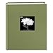 Fabric Frame Cover Photo Album 200 Pockets Hold 5x7 Photos, Sage Green