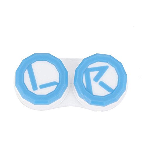 Contact Lens Box, Mini Contact Lens Holder Eye Care Lenses Case Set Cute Lovely Travel Kit Box (Black)