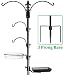 Gray Bunny Premium Bird Feeding Station Kit, 22" Wide x 91" Tall (82 inch Above Ground) Black, A Multi Feeder Hanging Kit & Bird Bath for Attracting Wild Birds, Birdfeeder and Planter Hanger primary