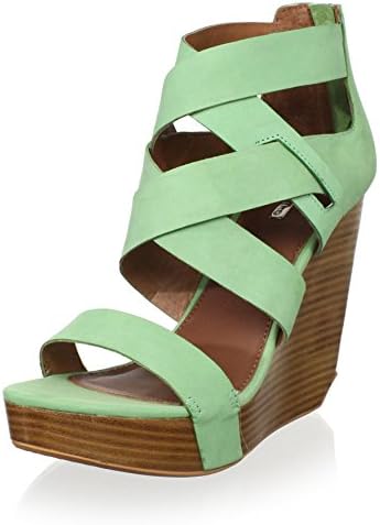 Matiko Women's Stacey Strappy Wedge, Peppermint, 9 M US