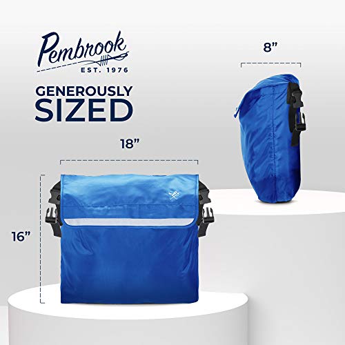 Pembrook Wheelchair Backpack Bag - Wheel Chair and Walker Accessories Side Storage Bags - Lightweight Pack for Mobility, Transport & Travel Portable Devices - Fits Scooter, Electric Wheelchairs & Etc - Thumbnail 3