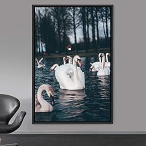 signwin Framed Canvas Wall Art Group of Birds...