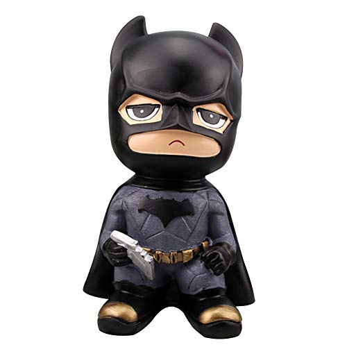 Superhero Piggy Money Box Spider-Man Batman Iron Man Captain America Coin Bank for Kids Children Birthday with Box (Batman)