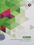 Spiral-bound Investigations in Number, Data, and Space 3, Grade 3 Unit 8, Common Core Edition, 9780328859221, 0328859222 Book