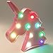 AIZESI Colorful Unicorn Light,Neon Unicorn Marquee Sign,Unicorn Lamp Party Supplies,Unicorn LED Night Light Wall Decoration Room Decor for Little Girls,Living Room,Bedroom as Kid's Gifts