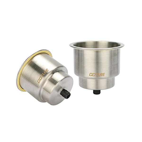 Shelure-Stainless-Steel-Cup-Drink-Holder-with-Drain-Marine-Boat-RV-Camper-Rod