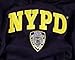 NYPD Shirt Hoodie Sweatshirt Navy Blue Authentic Clothing Apparel Officially Licensed Merchandise by The New York City Police Department Embroidered Letters and NYPD Logo Large