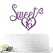 Purple Glitter Sweet 16 Cake Topper, 16th birthday Party Decorations,Sweet Sixteen Birthday Party Sign