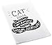 Primitives by Kathy LOL Made You Smile Tea Towel, cat Hair