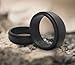 BANDED GLORY Silicone Wedding Ring for Men Rubber Wedding Bands for Women Skin Safe, Soft, Sleek Step Edge Design