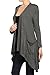 Modern Kiwi® Solid Cascading Knit Pocket Cardigan