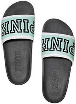 Victoria's Secret Pink Slip Slide On Sandals Flip Flop Teal Small
