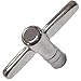 Performance Plus Standard Size Square Lug Chrome Plated Drum Tuning Key (DKY)