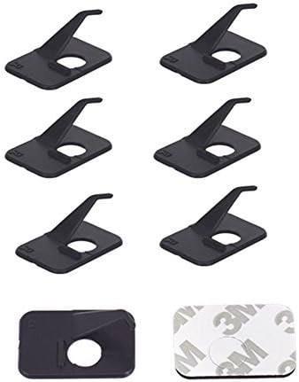 HRCHCG 12pcs Black Plastic Arrow Rest Archery RH LH Recurve Bow Arrow Rest Hunting Shooting Targeting Accessory Right or Left Hand