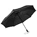 Compact Travel Outdoor Windproof Rain Umbrella Automatic Open Close Umbrella Anti-UV Sunproof Devolb (Black)
