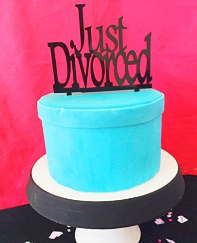 [USA-SALES] Just Divorced Cake Topper, Divorce Party Decorations, by USA-SALES Seller