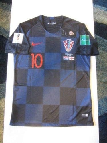 DRI FIT Luka Modric #10 Croatia HNS Hrvatska 2018 World Cup Medium Away Jersey Patches SEMIFINAL Match Detail
