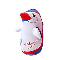 Homlifer Cartoon Inflatable Tumbler Penguin Ball, Pet Balloon Gift Toys Gift Toys Kids Parties Summer or Winter Parties Fairs or Fetes Work Parties for Indoor and Outdoor Play