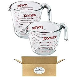 Pyrex Prepware 1-Cup and 2-Cup Glass Measuring Cup