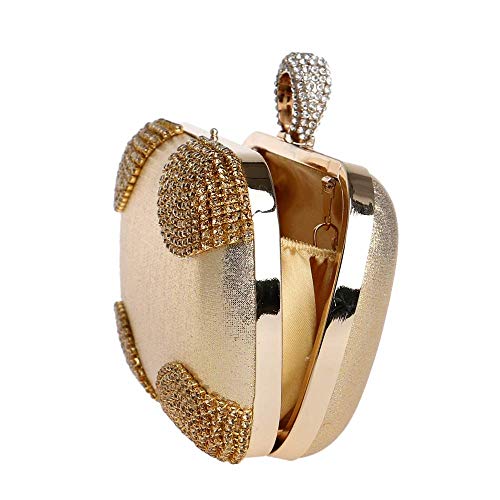 YOUTO Evening Party Clutch Bags Night Party Bags Rhinestone Women's Clutches Evening Bag Clutch Purse Bags Special Occasion Evening Handbags Evening Clutches Purses (Color : Gold)