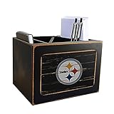 Pittsburgh Steelers Distressed Team Logo Desktop Organizer