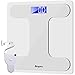 Anpro Digital Body Weight Bathroom Scale and Body Tape Measure Auto-On Technology Digital Body Weight Scale Tempered Glass High Precision Scale with Large LED Display,400 Pounds Capacity