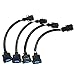 OBD1 to OBD2 Adapter Fuel Injector Conversion Harness Compatible with Honda Acura 1987-2001 Jumper B-D (Pack of 4)