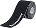 StrengthTape Kinesiology Tape, 5 Meter Roll of 20 10-inch Strips, Breathable Stretch Cotton Athletic Tape Supports Painful Sports Injuries During Recovery - Even in Water