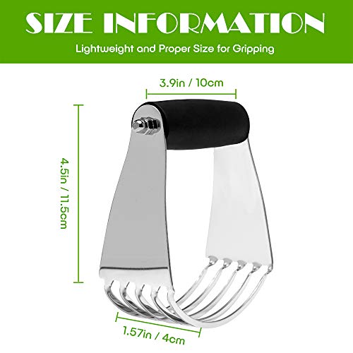 Dough Blender Heavy Duty Pastry Blender Stainless Steel Pastry Cutter for Baking Professional