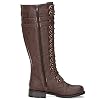 ILLUDE-Womens-Knee-High-Lace-Up-Buckle-Military-Combat-Boots