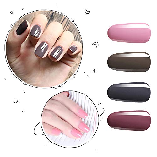 Vishine Nail Art UV LED Lamp Gel Polish Long-lasting Manicure Kit 4 Colors Set C195
