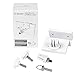 Wasserstein Weatherproof Gutter Mount - Compatible with Arlo Pro/Pro 2/Pro 3/Pro 4/ Pro 5S/HD/Ultra/Ultra 2 (2-Pack, White)
