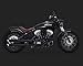Vance & Hines 3&Prime, Twin Slash Slip-Ons Matte Black 48623