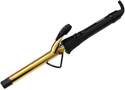 Plugged In 3/4 Inch Professional Gold Curling Iron