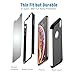 Compatible with iPhone Xs Max Case,360 All-Around Protective Cover Thin Slim Fit Non-Slip Lightweight Hard Case with Tempered Glass Screen Protector for iPhone Xs Max (Black)