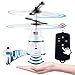 PALA PERRA Flying Toy Mini RC Helicopter, Rechargeable Infrared Induction Flying Drone Indoor Games Toys, Remote Control Helicopter for Kids Parachute with Jumping Paratrooper