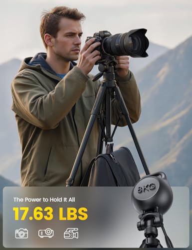 Lamicall 67inch Camera Tripod, Camera Stand - [Patented Rapid Leg Deployment] 170cm Lightweight Travel Tripod Camera, 3-Way Head 8kg Max Load, with Holder & Carry Bag, for DSLR, GoPro