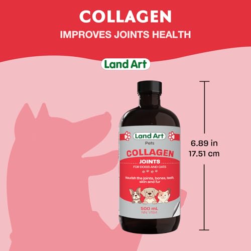 Pet Collagen Supplement - Grass Fed Beef Hydrolyzed - Natural Beef Flavour - Joint Care - Mobility & Health - Gluten, GMO & Sugar Free - for Dog & Cats - Made in Canada - 500ml