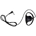 brogtrol 1 Pin 3.5mm D-Shape Listen Only Soft Rubber Earpiece Headset for Motorola Radio