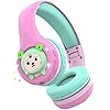 Riwbox-Baosilon-FB-7S-Kids-Headphones-Bluetooth-LED-Light-Up-Bluetooth-Foldable-Headphones-Over-Ear-Volume-Limited-Safe-758595dB-with-Mic-and-TF-card-Children-Headphones-for-School-PinkGreen Riwbox Baosilon FB-7S Kids Headphones Bluetooth, LED Light Up Bluetooth Foldable Headphones Over Ear Volume Limited Safe…