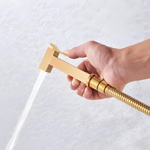 Ducha Higiênica Gold Brilhante Monocomando Lavabo Luxo