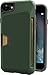 Smartish Silk iPhone 7/8 Rugged Wallet Case - Vault Armor Wallet for iPhone 7/8 [Protective Non-Slip Grip Credit Card Cover] - Juniper Green