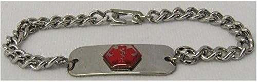 Emerg Alert Medical Alert Emergency ID Bracelet and Wallet Card - "Alzheimer's Disease"
