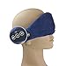 Langkou Washable Wireless Bluetooth Sleeping Eye Mask with Foam Ears-Free Eye Shade Head Set Sleeping Headphones Dark Blue