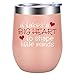 LEADO 12oz Wine Tumbler, Teacher Gifts for Women, Teacher Christmas Gifts, Thank You Gifts for Teachers, Preschool Teacher Appreciation Gifts - It Takes a Big Heart to Shape Little Minds
