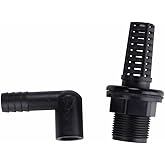 Empire USA - Aquarium Bulkhead Fitting Kit 1 Inch PVC for 1.75" hole