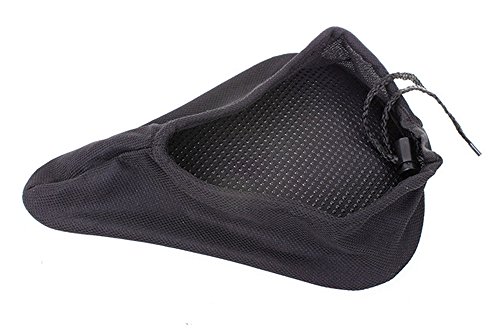 image for DEERU Gel Bike Seat Cover- Premium Quality Exercise Bicycle Saddle Pad