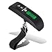 Accuoz Digital Luggage Scale w/ LCD Backlight - Lifetime Warranty Portable Best for Travel (Black)