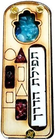 Car Mezuzah - Handmade in Israel Exclusive Design - Jerusalem and Hand of Protection